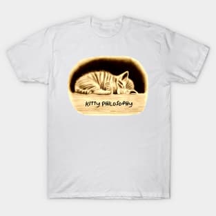 Kitty Philosophy Funny Quote T-Shirt